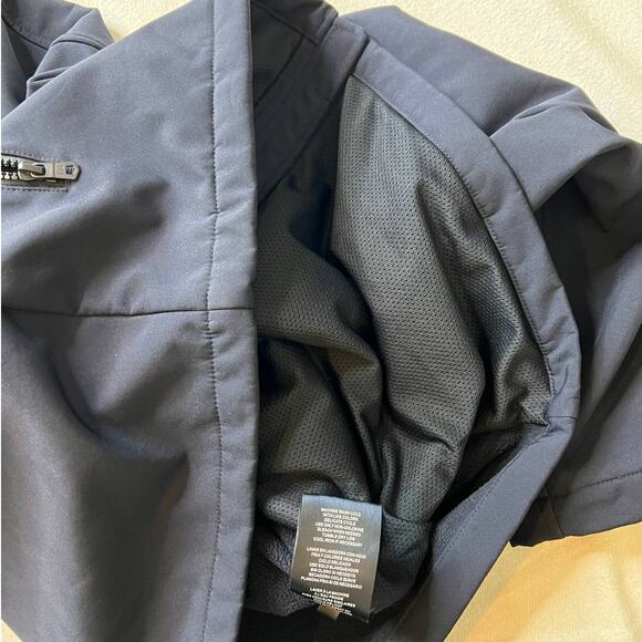 Tommy Hilfiger Navy Mesh Lined Zip Up Rain Jacket- L - Picture 6 of 14